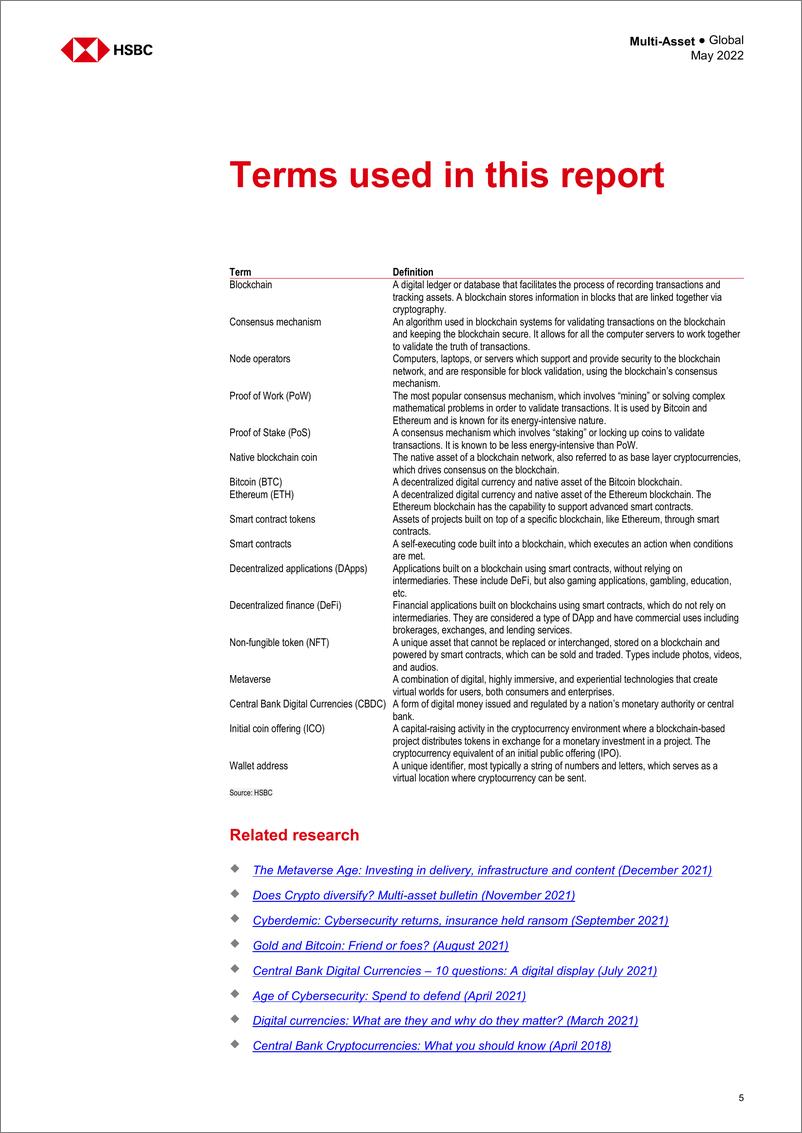 《HSBC-全球投资策略-加密货币的ESG：风险和机遇-2022.5-42页》 - 第7页预览图