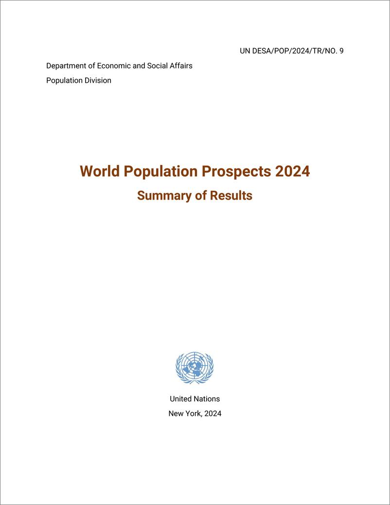 《2024年世界人口展望结果摘要_英_-联合国》 - 第4页预览图