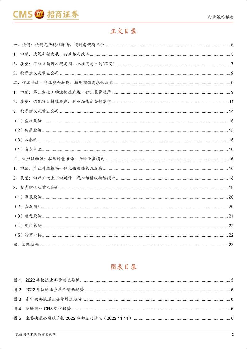 《快递物流及供应链行业2023年度策略报告：驶向B端新蓝海，把握产业升级之桨-20221114-招商证券-25页》 - 第3页预览图