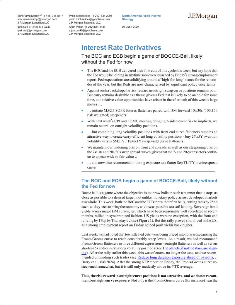 《JPMorgan Econ  FI-Interest Rate Derivatives The BOC and ECB begin a game of BO...-108620655》 - 第1页预览图