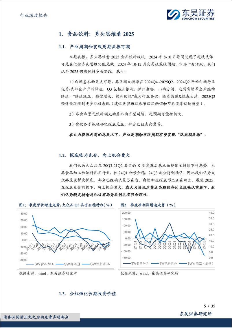 《食品饮料行业2025年投资策略：梯次探底迎共振，蛇年见龙在田-241220-东吴证券-35页》 - 第5页预览图