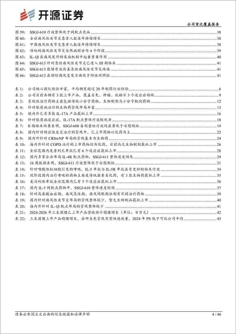 《开源证券-三生国健-688336-公司首次覆盖报告：自免赛道龙头企业，新管线赋能中长期发展》 - 第4页预览图