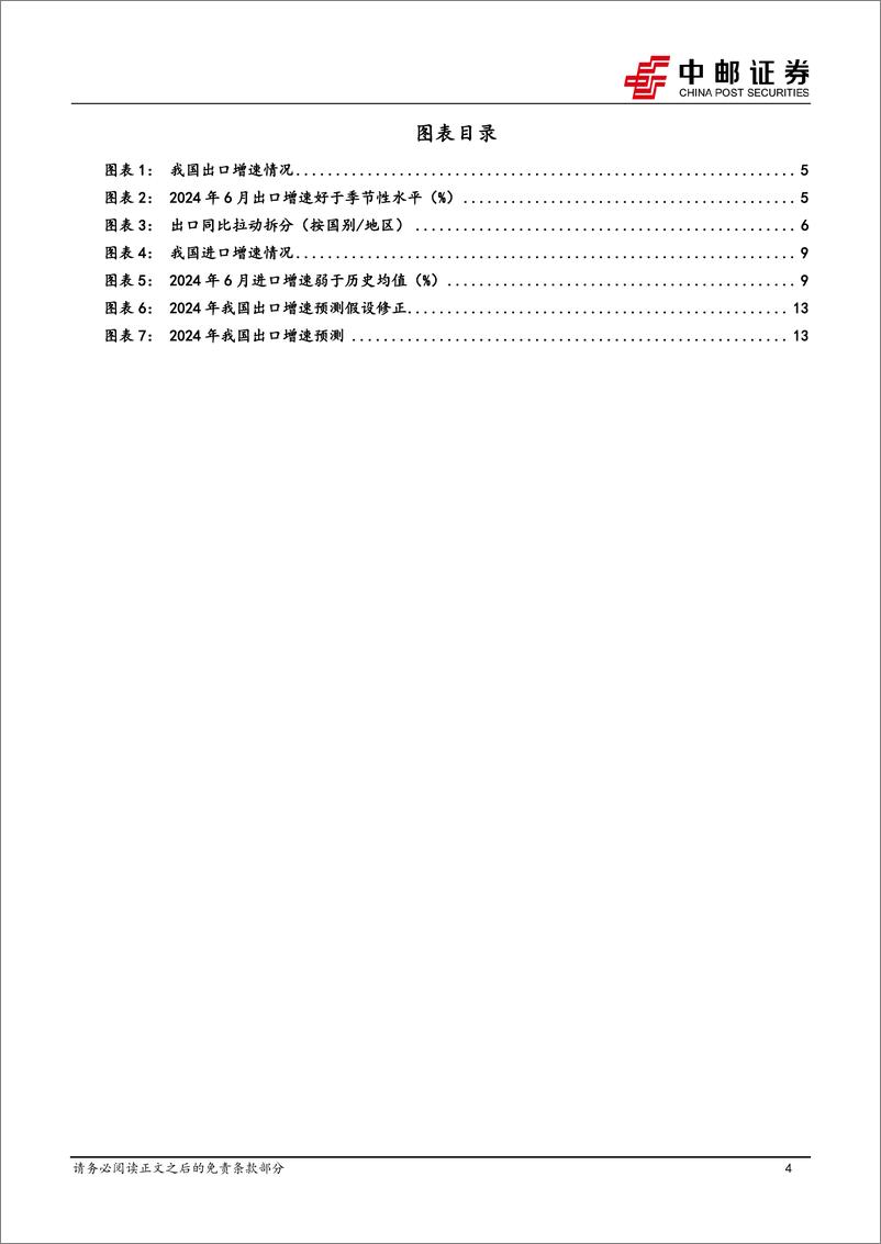 《宏观研究：低基数助力出口稳定，后续增长压力仍大-240712-中邮证券-15页》 - 第4页预览图