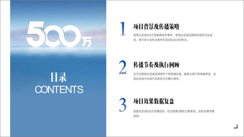 《比亚迪500万辆新能源下线社会化传播结案》 - 第2页预览图