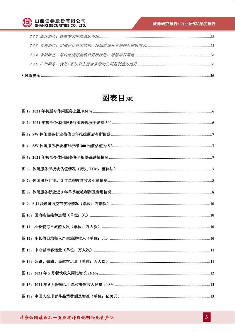 《社会服务行业2021年中期策略：消费回流、品质提升引领行业持续复苏-20210625-山西证券-28页》 - 第3页预览图