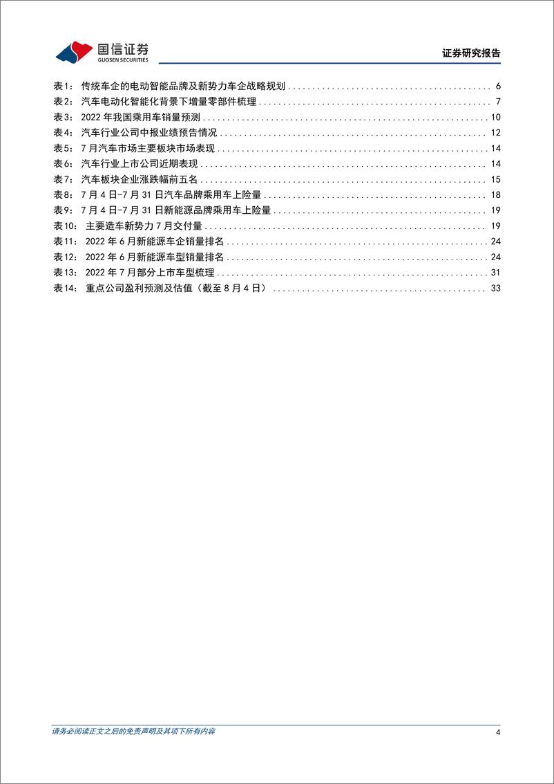 《汽车行业2022年8月投资策略：7月淡季不淡，看好下半年汽车行业量利双增-20220805-国信证券-35页》 - 第5页预览图