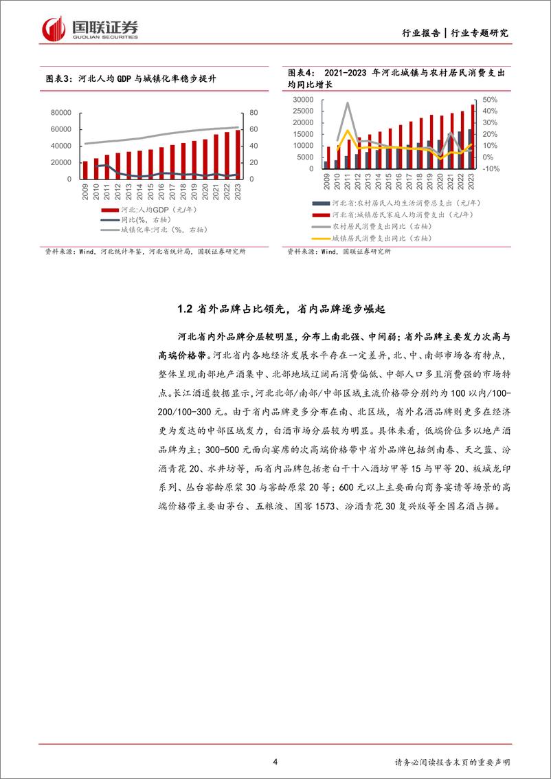 《食品饮料行业河北白酒市场专题：大众消费表现良好，老白干酒盈利改善-240529-国联证券-11页》 - 第4页预览图