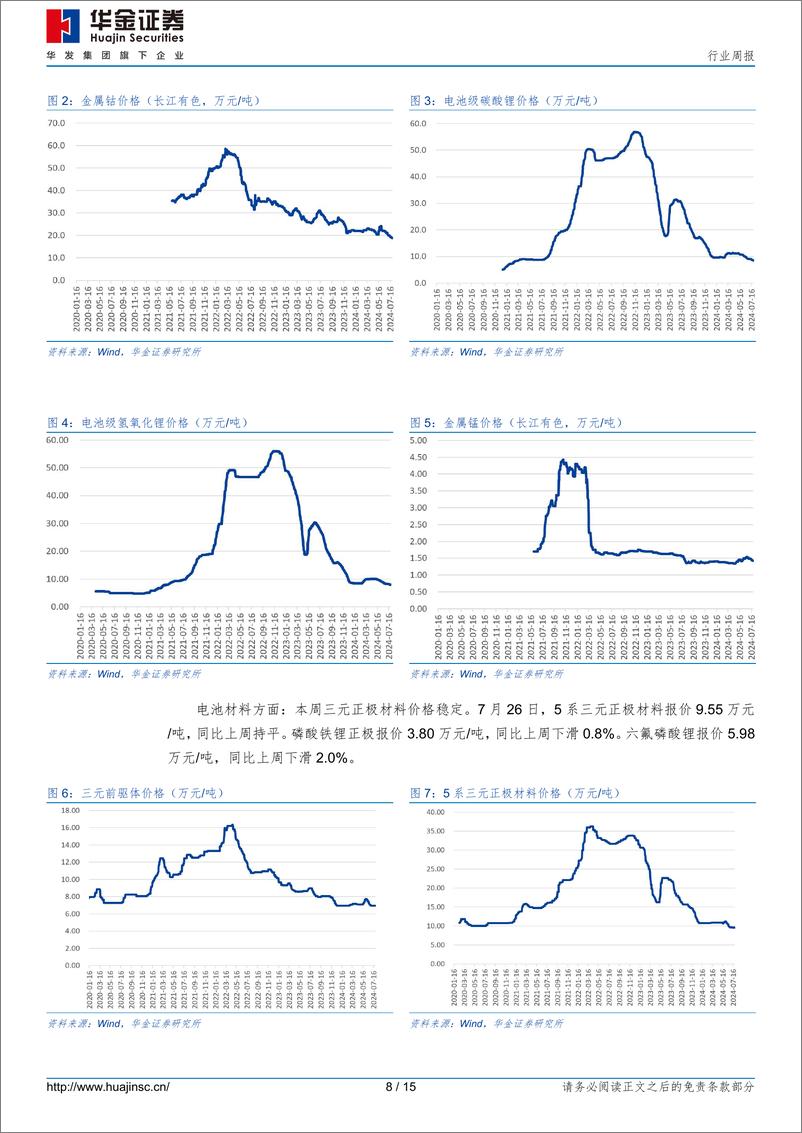 《电力设备及新能源行业周报_电力设备及新能源宁德时代发布2024年半年度财报-华金证券》 - 第8页预览图