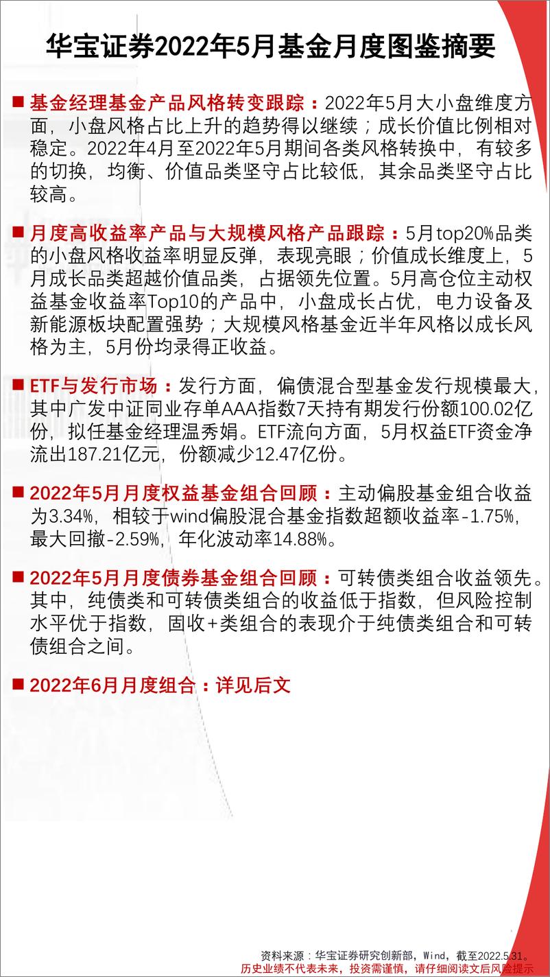 《FOF视角：基金月度投资图鉴2022年6月期，市场触底反弹，中小盘和成长风格相对占优-20220615-华宝证券-54页》 - 第4页预览图