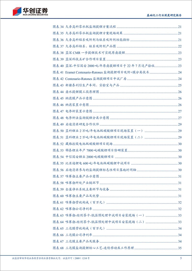 《基础化工行业深度研究报告：群雄逐鹿、百花齐放，从中国走向世界，盐湖提锂主流工艺与标的梳理-20230109-华创证券-53页》 - 第6页预览图