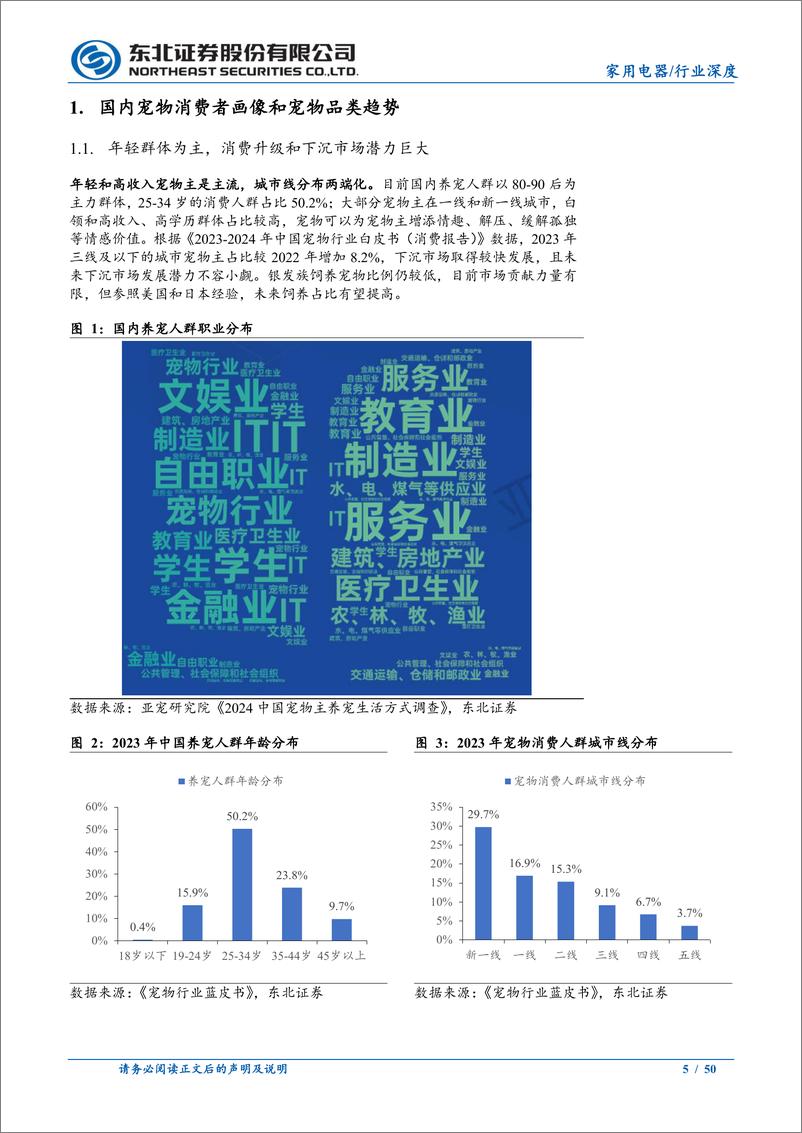 《宠物行业深度报告系列二：剖析宠物细分行业，智能用品潜力大-241115-东北证券-50页》 - 第5页预览图