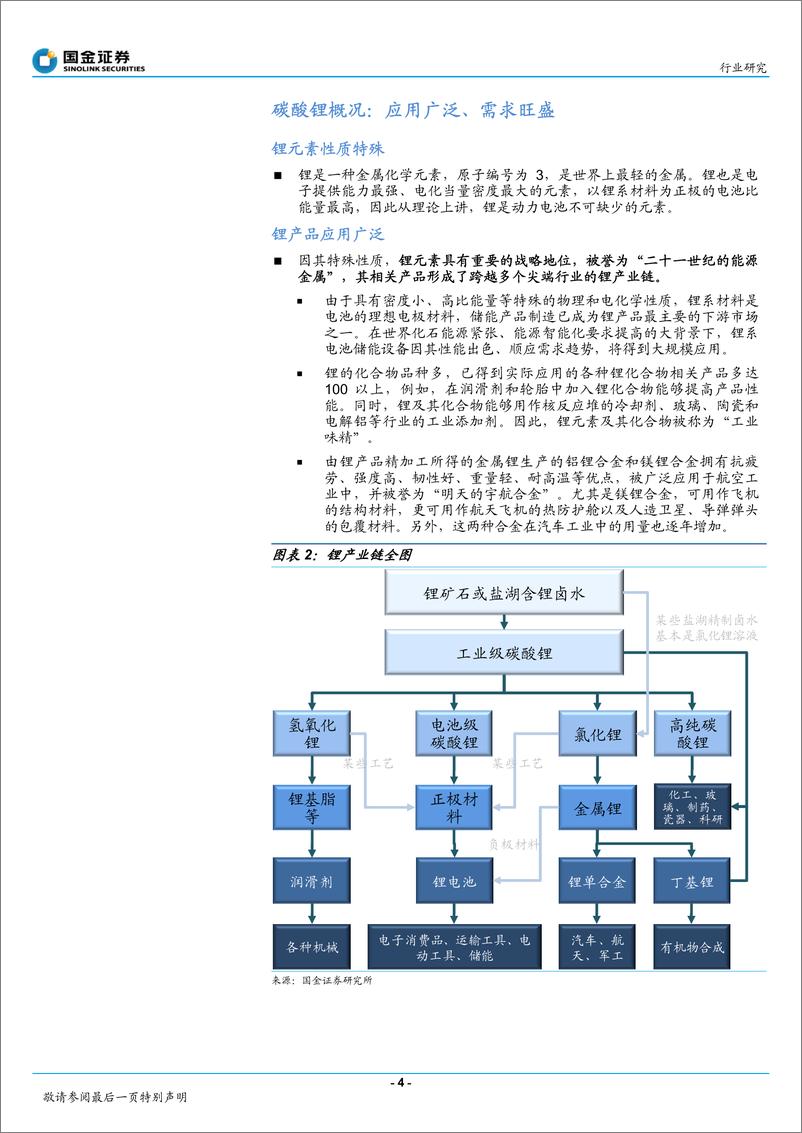 《国金行业-电池行业深度研究系列报告之二：卤水与矿石提锂各有优劣，资源与成本是关键》 - 第4页预览图