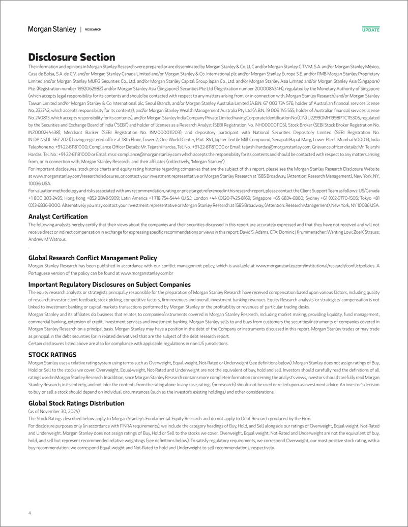 《Morgan Stanley Fixed-Global Macro Strategy Global FX Positioning Long USD Posit...-112226038》 - 第4页预览图