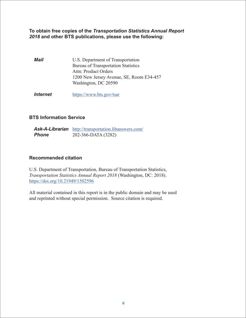 《美国交通部-2018美国交通统计年报（英文）-2019.4-265页》 - 第5页预览图