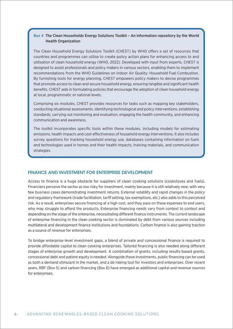 《IRENA-推进基于可再生能源的清洁烹饪解决方案：关键信息和成果（英）-2024.3-33页》 - 第8页预览图