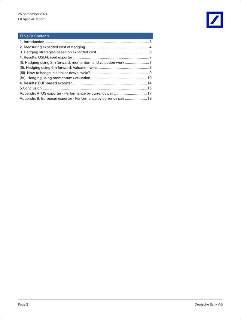 《Deutsche Bank-FX Special Report Unlocking Value with Dynamic FX Hedging-110476280》 - 第2页预览图