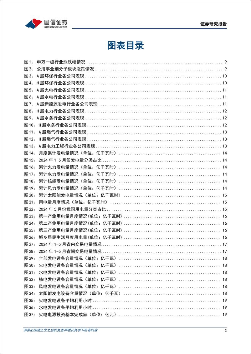 《公用环保202407第2期：中国核电拟定增募资140亿元用于核电项目建设，电力、燃气板块2024H1业绩预告梳理-240714-国信证券-29页》 - 第3页预览图