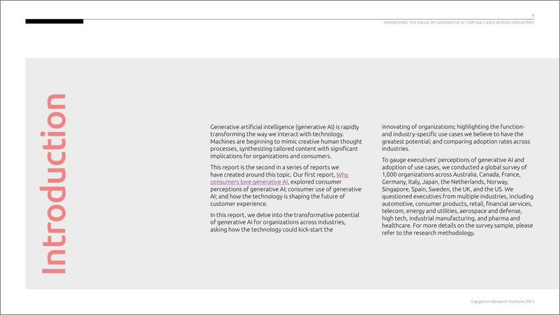 《2023-10-15-利用生成人工智能的价值：各行业的顶级用例（英文版）-Capgemini》 - 第4页预览图