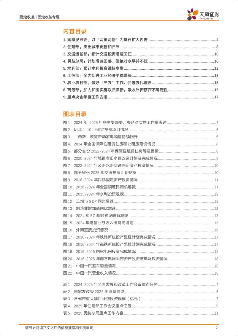 《固定收益专题：利率-从部委会议看稳增长重心-250201-天风证券-20页》 - 第2页预览图