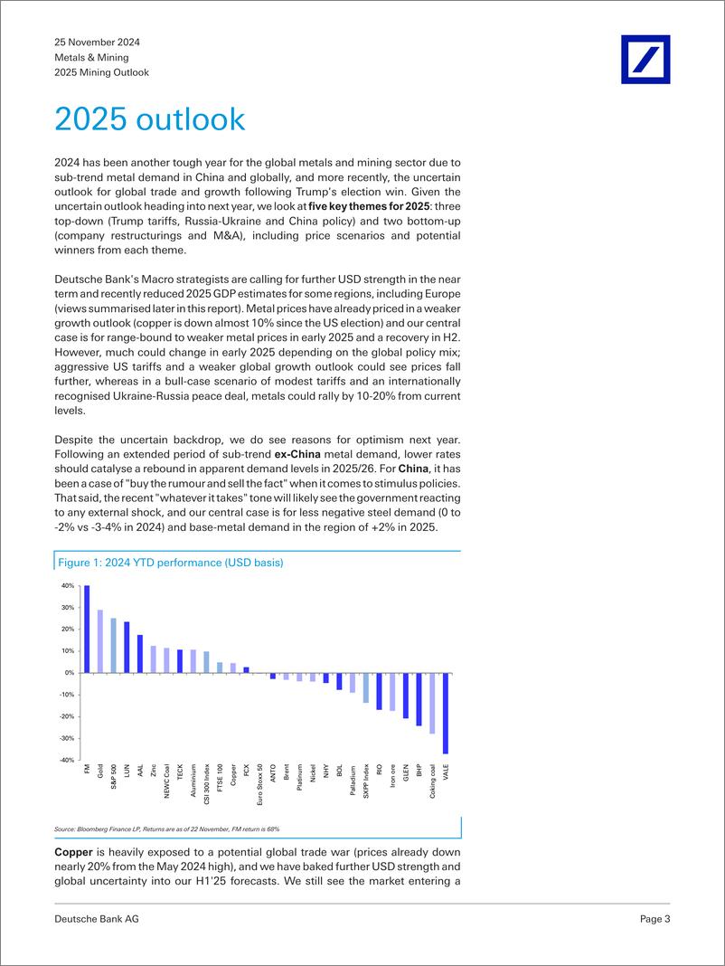 《Deutsche Bank-2025 Mining Outlook Tariffs, wars and MA-111794816》 - 第3页预览图