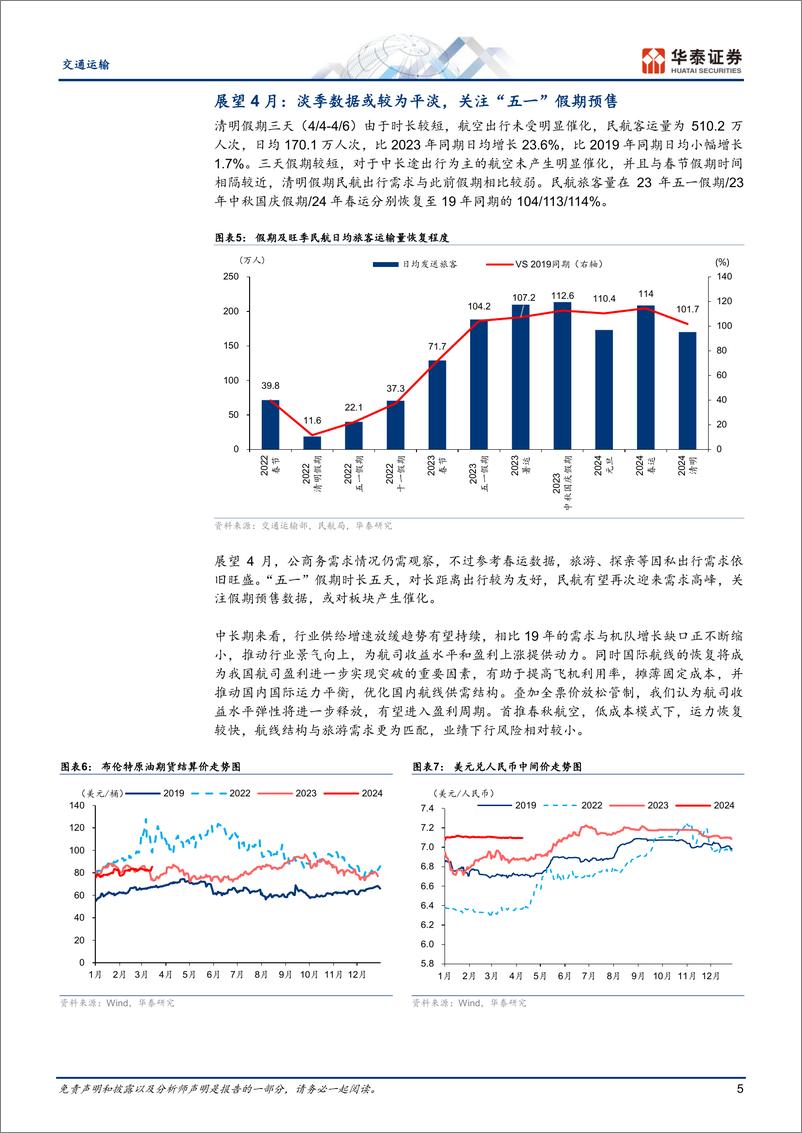 《交通运输行业月报-继续配置两条主线：高股息／高预见性-240413-华泰证券-21页》 - 第5页预览图