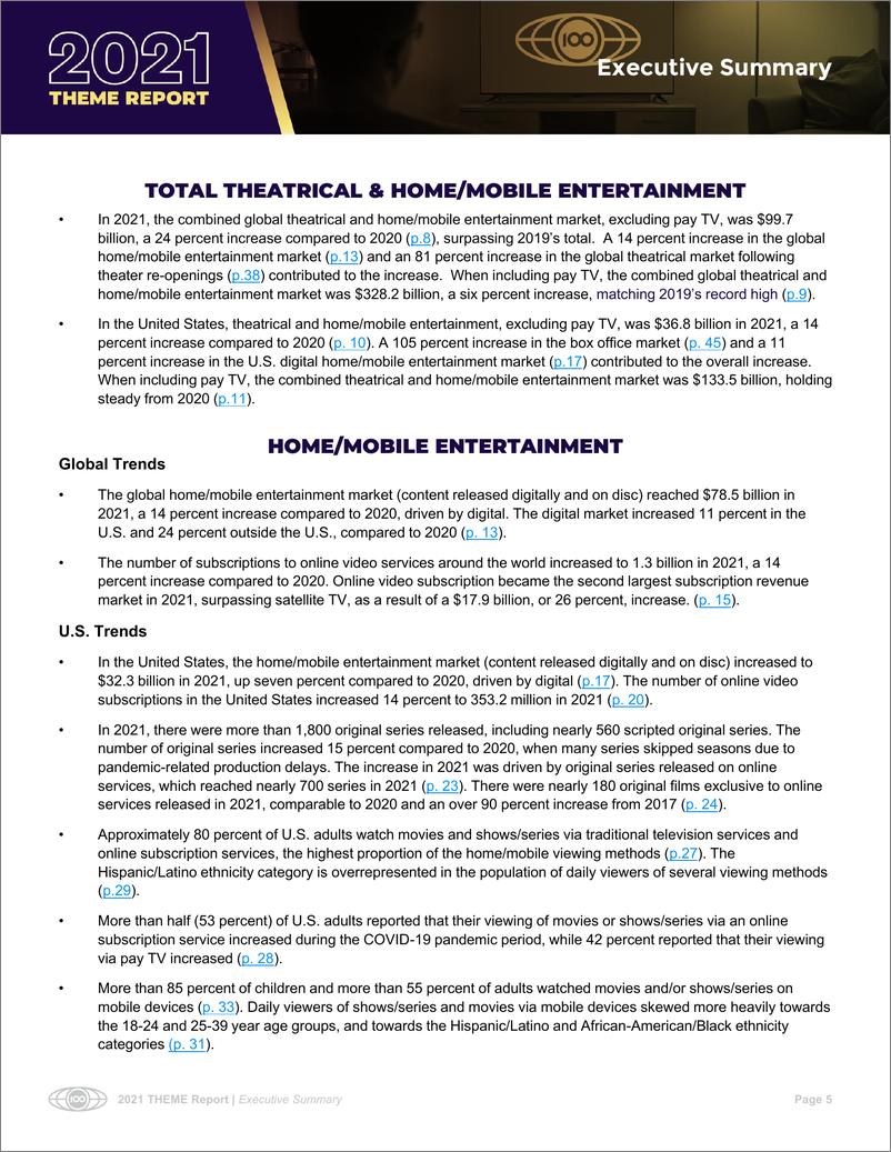 《2021年全球影院和家庭娱乐市场报告（英）-67页》 - 第6页预览图