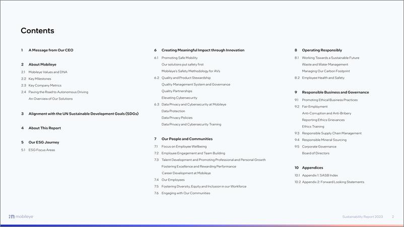 Mobileye发布《2023年度可持续发展报告》-73页 - 第2页预览图