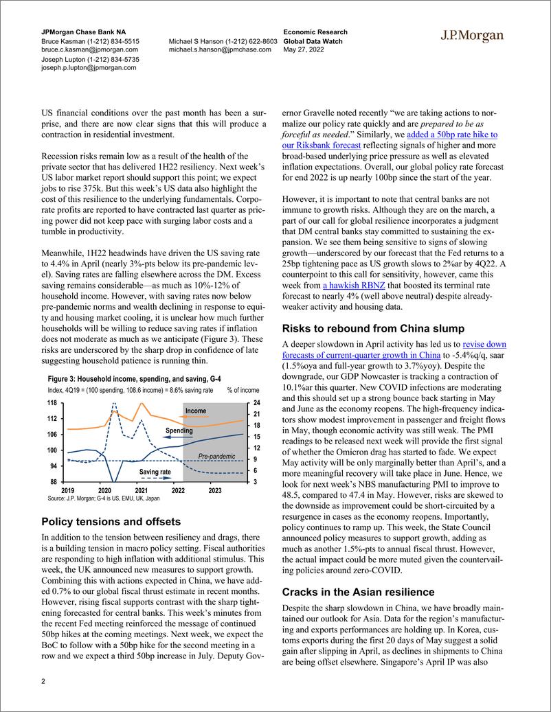 《J.P.摩根-全球投资策略-全球数据观察：危急关头-2022.5.27-87页》 - 第3页预览图