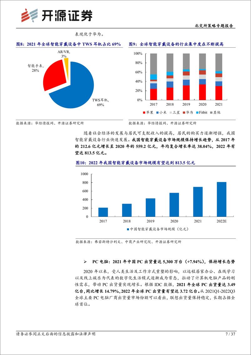 《北交所策略专题报告：消费电子，疫情态势好转，终端需求反弹在即利好产业环节细分行业-20230207-开源证券-37页》 - 第8页预览图