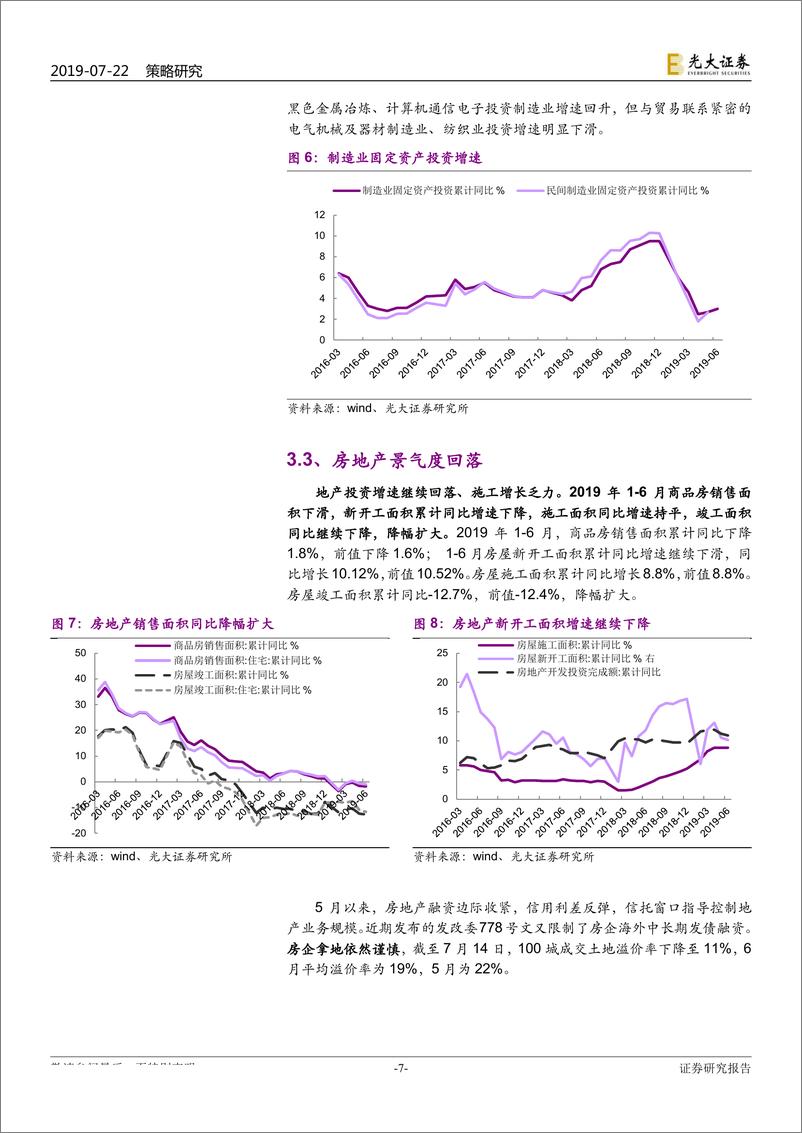 《2019年6月行业景气报告：6月经济短期回暖，5G投资进程加快-20190722-光大证券-31页》 - 第8页预览图