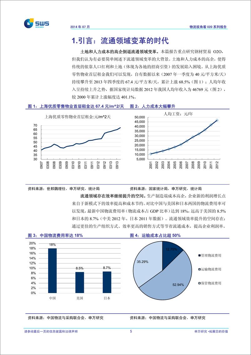 《（钢贸）申银万国-物流视角看O2O：系列报告之二：千亿市场空间：钢贸电商O2O》 - 第6页预览图