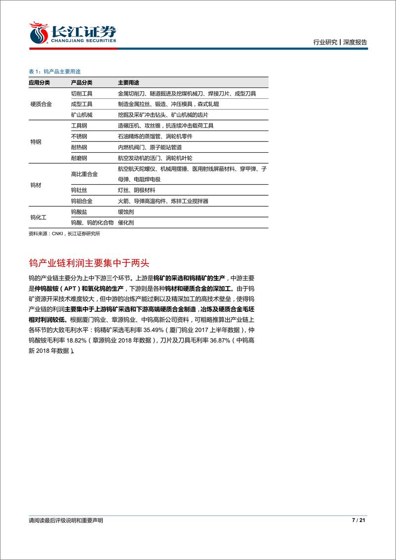 《金属、非金属与采矿行业：钨行业迈入后泛亚时代，价格有望稳步上行-20190922-长江证券-21页》 - 第8页预览图