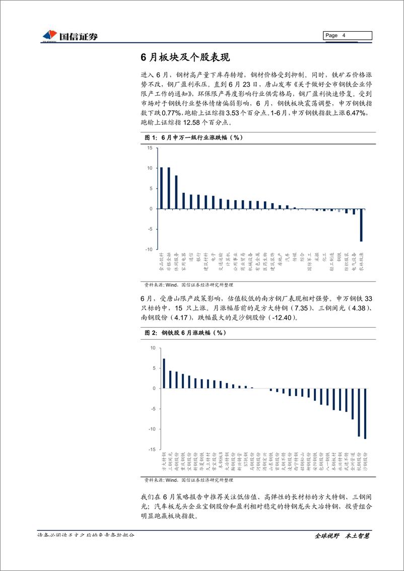 《钢铁行业2019年中报业绩前瞻暨7月投资策略：中报业绩回落，限产提供新机遇-20190717-国信证券-23页》 - 第5页预览图