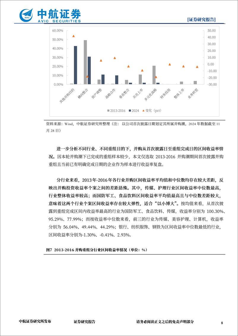 《并购重组系列专题(二)：如何参与本轮并购重组行情的交易-241130-中航证券-12页》 - 第8页预览图