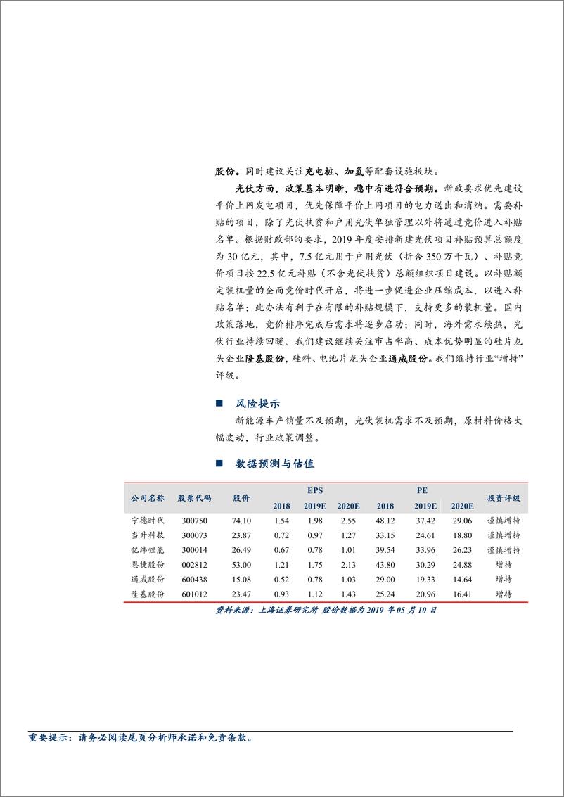 《电气设备和新能源行业：4月动力电池装机同比高增，新能源公交车补贴政策出台-20190513-上海证券-14页》 - 第3页预览图