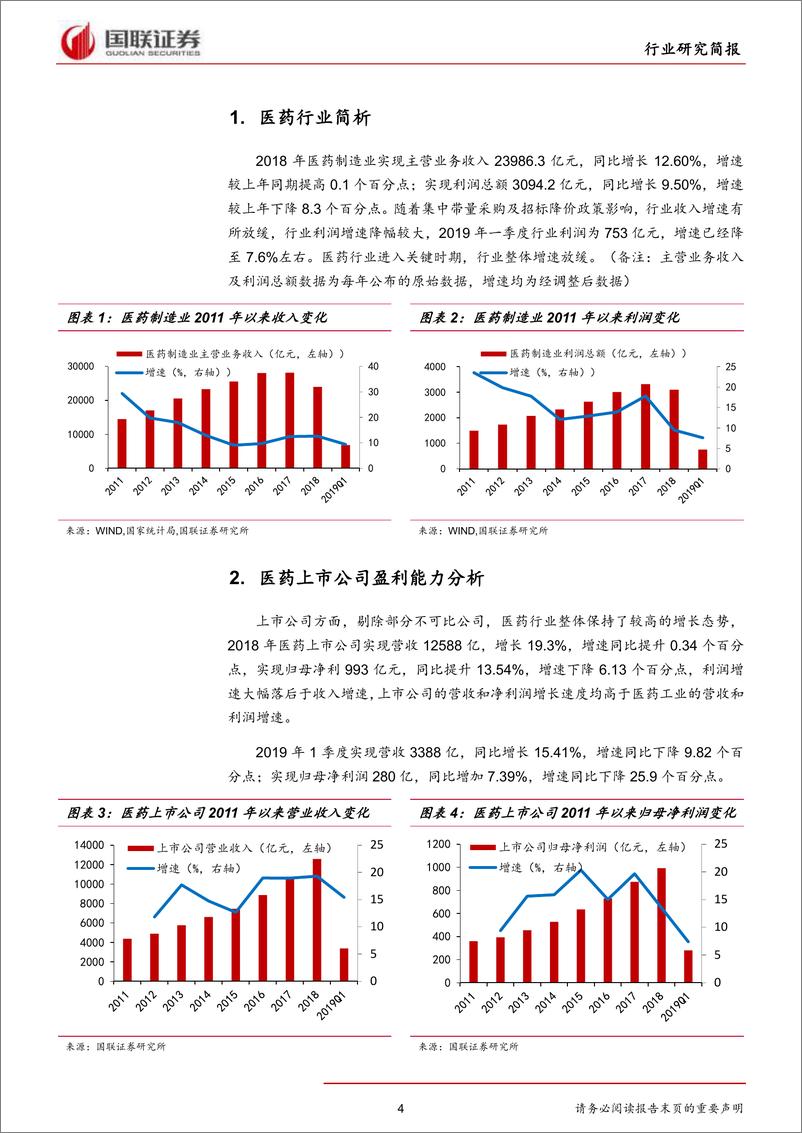 《医药生物行业：行业分化，优秀公司脱颖而出-20190514-国联证券-18页》 - 第5页预览图