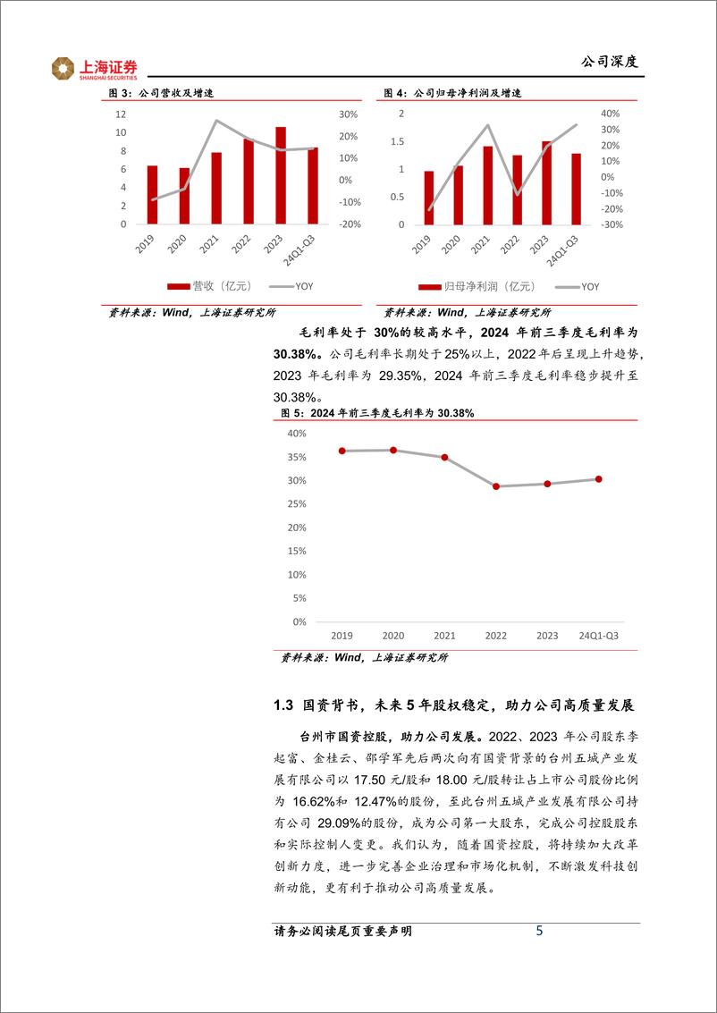 《浙江仙通(603239)密封条国资龙头，产销两旺价值稳健-241107-上海证券-19页》 - 第6页预览图