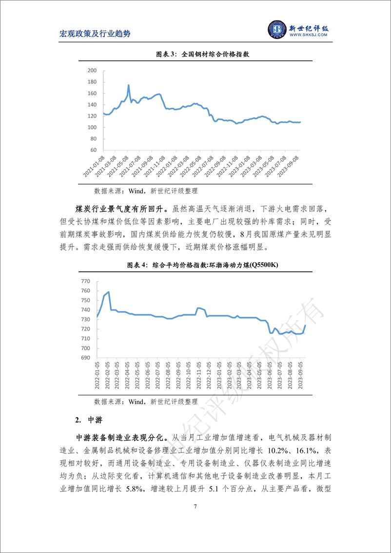 《新世纪评级-经济基本面呈积极变化 电子设备制造业改善明显——2023年8月宏观和行业运行简析-12页》 - 第8页预览图