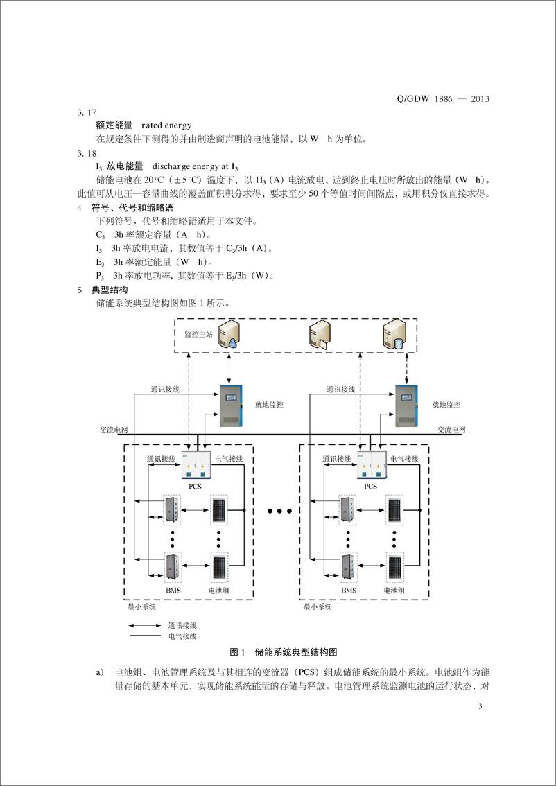 《Q_GDW 1886-2013 电池储能系统集成典型设计规范》 - 第7页预览图