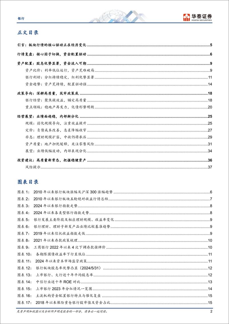 《银行业中期策略：经营新常态，估值修复期-240603-华泰证券-42页》 - 第2页预览图