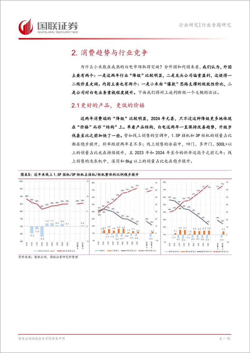 《家用电器行业专题研究_进击的小米白电——归因》 - 第6页预览图