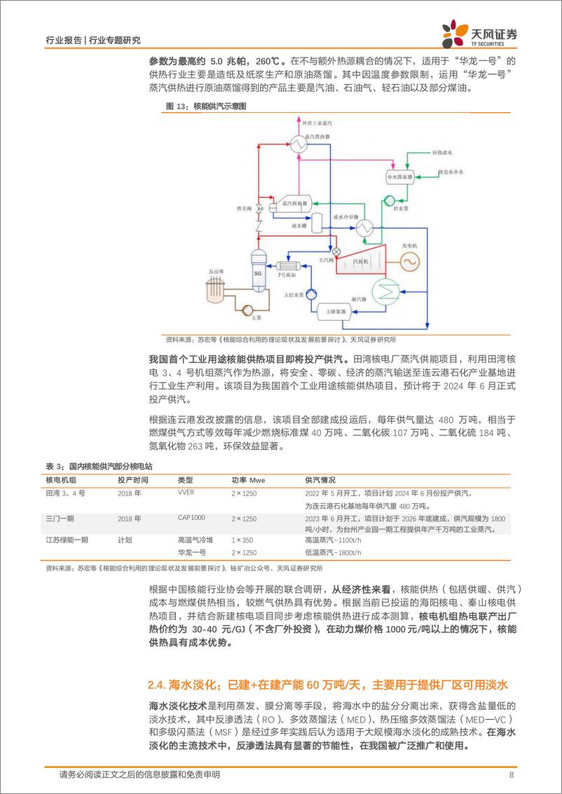 《公用事业行业专题研究：核能综合利用，正在大踏步向前！-240523-天风证券-12页》 - 第8页预览图