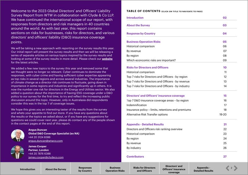 《WTW-2023年董事和高级职员责任调查（英）-2023》 - 第3页预览图