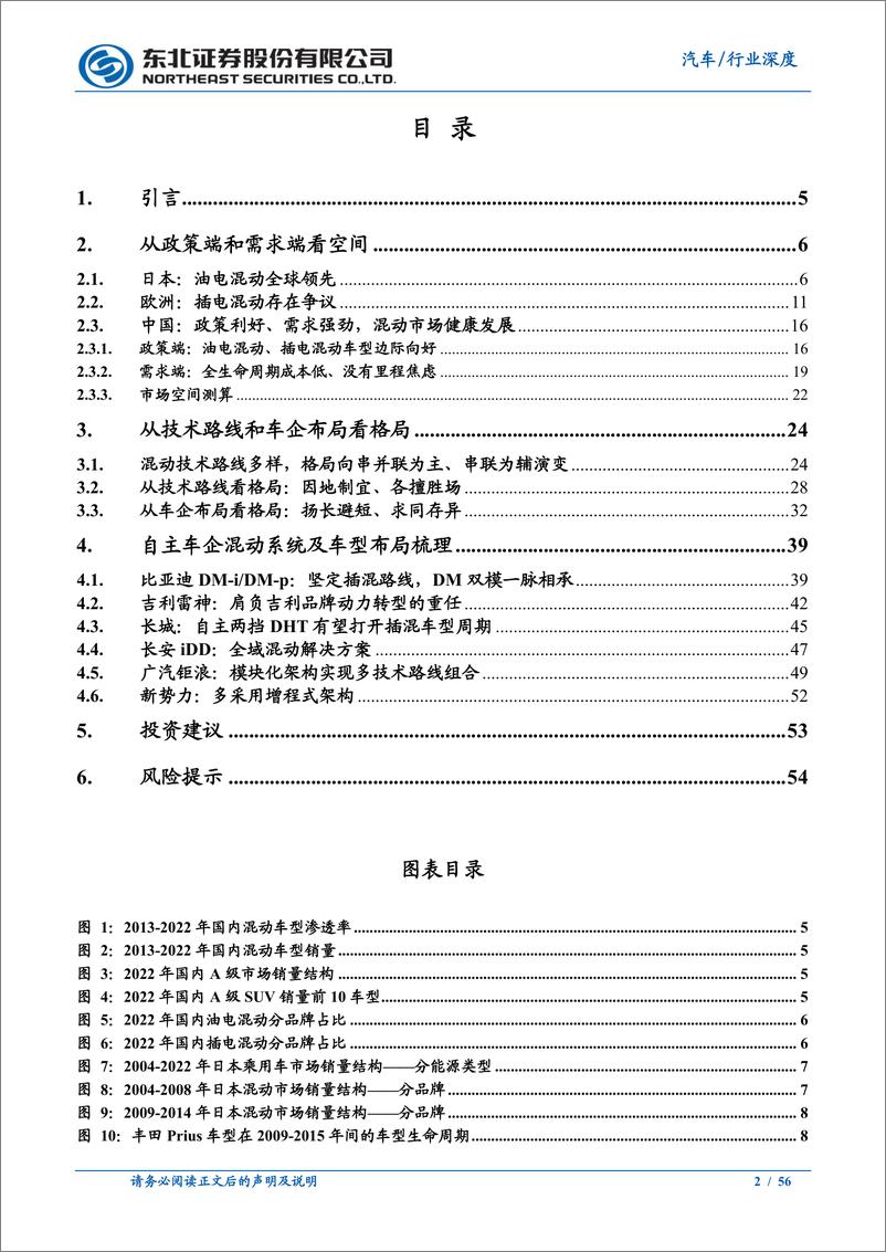 《混动行业深度报告：混动市场锋芒初露，自主车企如日方升-20230301-东北证券-56页》 - 第3页预览图