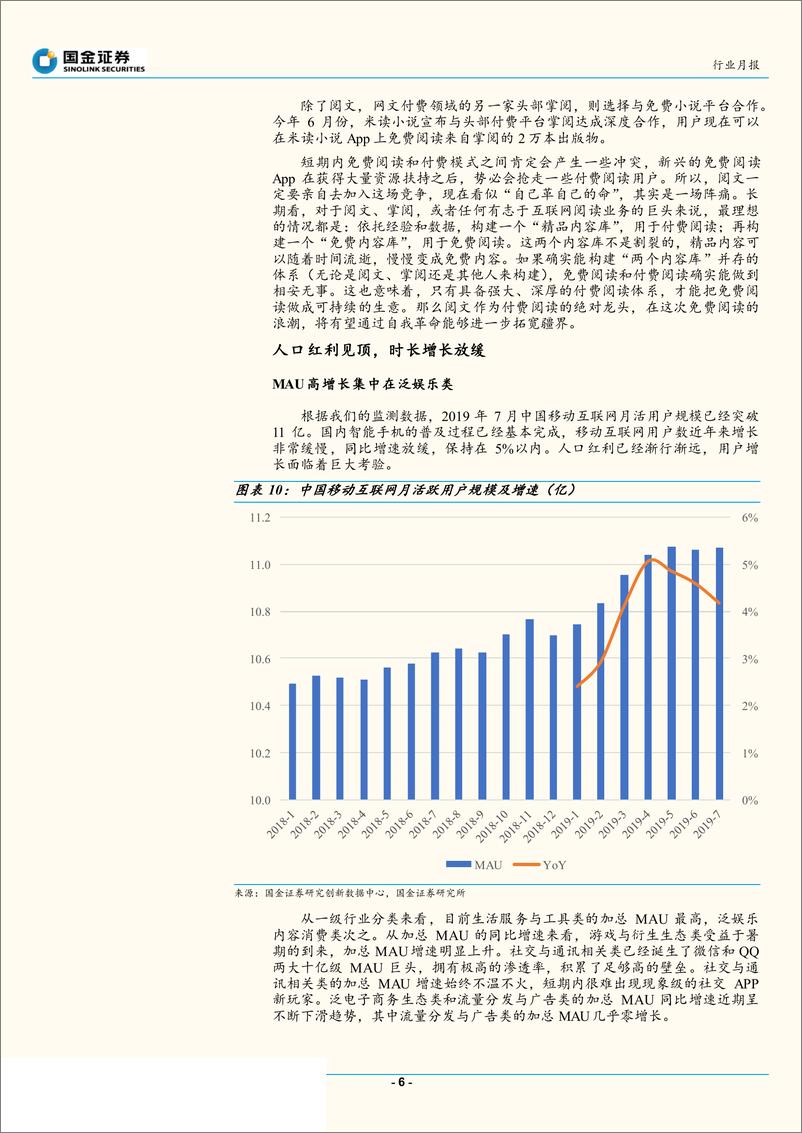 《移动行业移动互联网APP七月数据分：短视频收割暑期流量，免费阅读硝烟再起-20190818-国金证券-15页》 - 第7页预览图