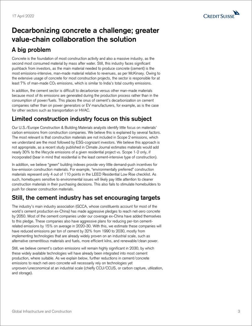 《瑞信-全球基础设施与建设行业-解决混凝土排放难题的入门-2022.4.17-40页》 - 第4页预览图
