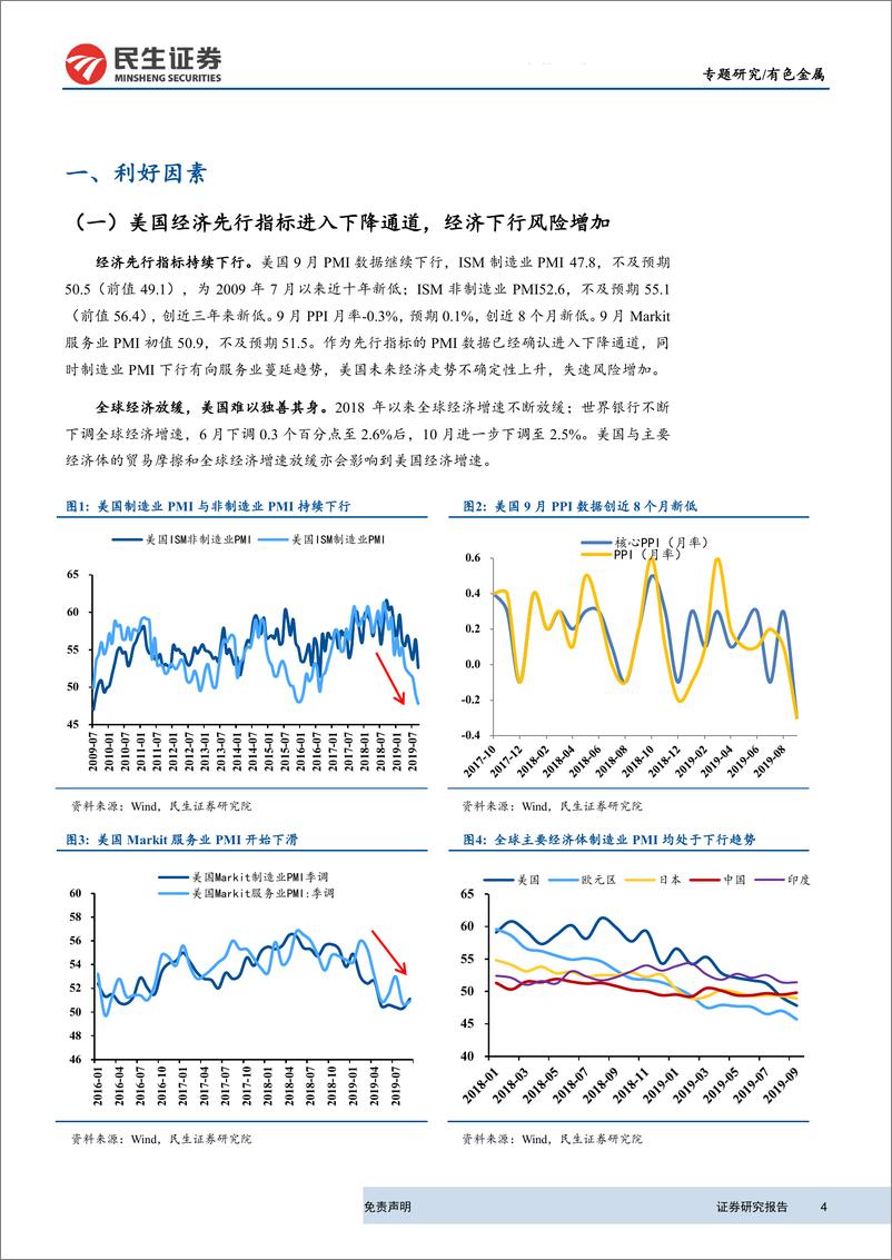 《有色金属行业贵金属季报：金价波动加剧，整体震荡-20191015-民生证券-14页》 - 第5页预览图