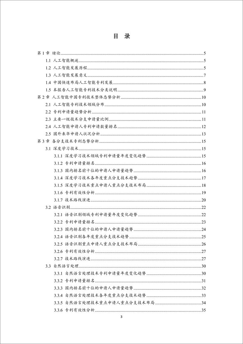 《2019年人工智能中国专利技术分析报告-2019.12-73页》 - 第4页预览图