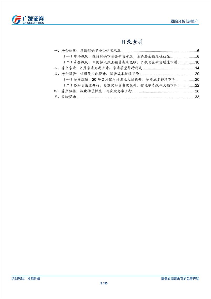 《房地产行业：疫情影响下房企销售承压，融资渠道渐显顺畅-20200319-广发证券-35页》 - 第4页预览图