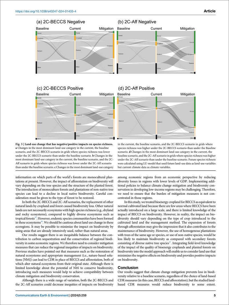 《基于土地的气候变化减缓措施的选择将影响未来全球生物多样性的损失》 - 第5页预览图